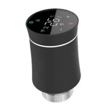 Терморегулятор для радиатора Moes ZigBee Smart Radiator Valve Thermostat черный модели ZTRV-BY-100