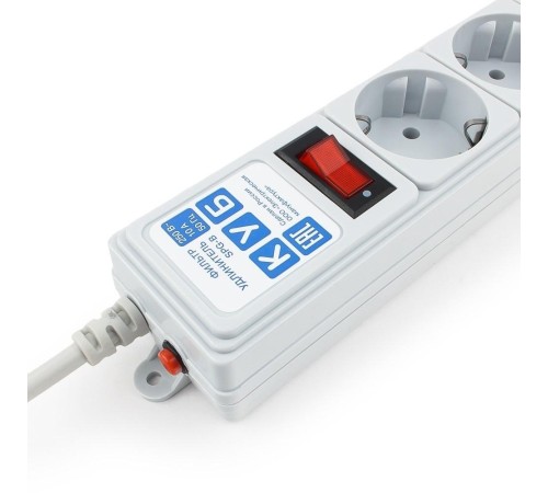 Фильтр-удлинитель Power Cube B 1.9 м 5 розеток (серый) 10А/2,2кВт/ Surge protector Power Cube B 1.9 m 5 outlets (gray) 10A / 2.2kW Фильтр-удлинитель Power Cube B 1.9 м 5 розеток (серый) 10А/2,2кВт/ Surge protector Power Cube B 1.9 m 5 outlets (gray) 10A / 2.2kW