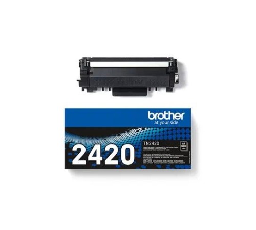Картридж Brother TN-2420 для DCP-L2510/HL-L2350DW/MFC-L2710DW/DCP-L2530DW/HL-L2370DN/MFC-L2730DW/DCP-L2550DN/HL-L2375DW/MFC-L2750DW/HL-L2310D/MFC-2710 (следы эксплуатации, потёртости, вскрыта упаковка, пакет)