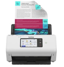 Сканер Brother Документ-сканер ADS-4700W, 40 стр/мин, цветной, 1200 dpi, Duplex, ADF80, Wi-Fi, USB 3.0,Touch Screen 10,9 см, Scan to Net, Ex.ADS-2800W