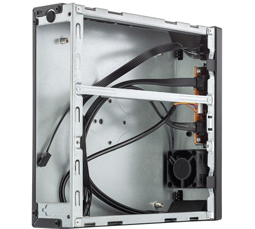 Корпус с внешним блоком питания 120Вт./ Case Foxline mITX 120W ext., DC-converter, 2xUSB3.0, 1x40mmFan, Black, VESA, powercord