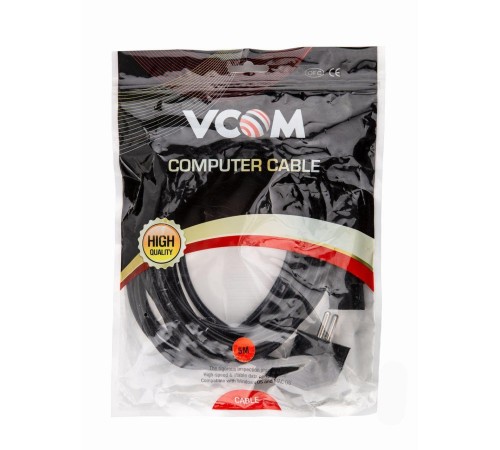 Кабель/ Кабель компьютер --> розетка 220V ( угловая Евровилка) <VDE> 3G*0,75mm2 VCOM <CE021-CU0.75-5> , 5,0м Кабель/ Кабель компьютер --> розетка 220V ( угловая Евровилка) <VDE> 3G*0,75mm2 VCOM <CE021-CU0.75-5> , 5,0м