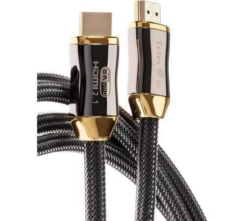 Кабель/ Кабель HDMI 19M/M,ver. 2.1, 8K@60 Hz 3m метал разъемы, нейлоновая оплетка Telecom <TCG300-3M>