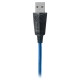Игровые стереонаушники с микрофоном SVEN AP-U980MV, черный-синий (USB, LED, 7.1)