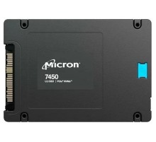 Твердотельный накопитель Micron 7450 PRO 1.92TB NVMe U.3 (15mm) PCIe NVMe Gen4 1x4 (v1.4) R6800/W2700MB/s 3D TLC MTTF 2М 800K/120K IOPS 3650TBW SSD Enterprise Solid State Drive, 1 year, OEM