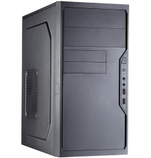 Корпус с блоком питания 500Вт./ Case Foxline FL-733 mATX case, black, w/PSU 500W 12cm, 1xPCIe(6+2pin), w/2xUSB2.0, w/pwr cord, w/o FAN