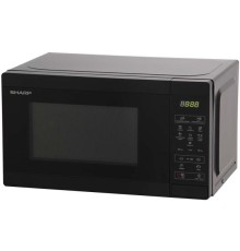 Микроволновая печь Sharp/ 20 л, 800 Вт, гриль, эмаль,черный, 440x258x324мм