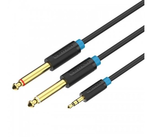 Кабель Vention аудио Jack 3,5 mm M/2Jack 6,5 mm M - 2 м