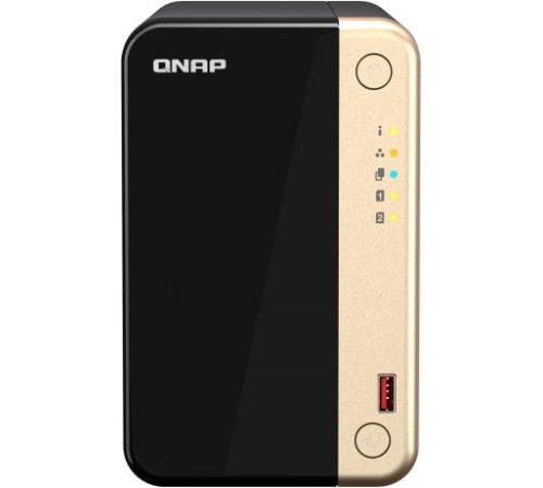 Сетевое хранилище без дисков/ SMB QNAP TS-264-8G NAS 2 HDD trays, 4-core Intel Celeron N5105/N5095 2.0-2.9 GHz, 8 GB DDR4 RAM , 2x2.5 Gigabit Ethernet , 2xUSB 3.2 Gen 2 (10Gbps), 2xUSB 2.0 port, 1xHDMI, 2xM.2 PCIe Gen 3 x1 slots Сетевое хранилище без дисков/ SMB QNAP TS-264-8G NAS 2 HDD trays, 4-core Intel Celeron N5105/N5095 2.0-2.9 GHz, 8 GB DDR4 RAM , 2x2.5 Gigabit Ethernet , 2xUSB 3.2 Gen 2 (10Gbps), 2xUSB 2.0 port, 1xHDMI, 2xM.2 PCIe Gen 3 x1 slots