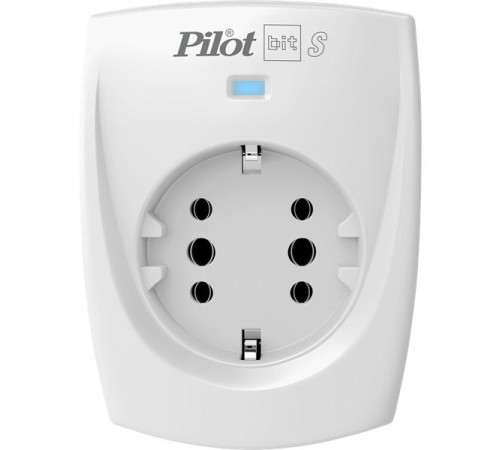 Сетевой фильтр Сетевой фильтр PILOT BIT S, 1 розетка, 16А/3,5кВт, св.серый, Россия