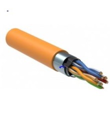 Кабель связи витая пара F/UTP, кат.5E 4x2х24AWG solid, LSZH, 305м, оранжевый