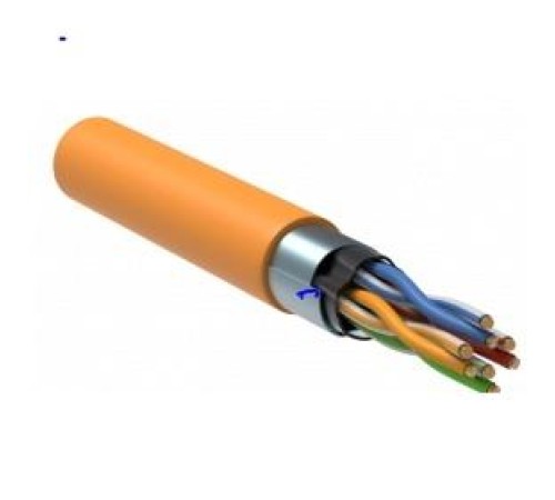 Кабель связи витая пара F/UTP, кат.5E 4x2х24AWG solid, LSZH, 305м, оранжевый