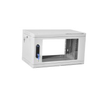 Шкаф ЦМОШкаф телекоммуникационный настенный сварной 6U (600  350) съёмные стенки, дверь стекло