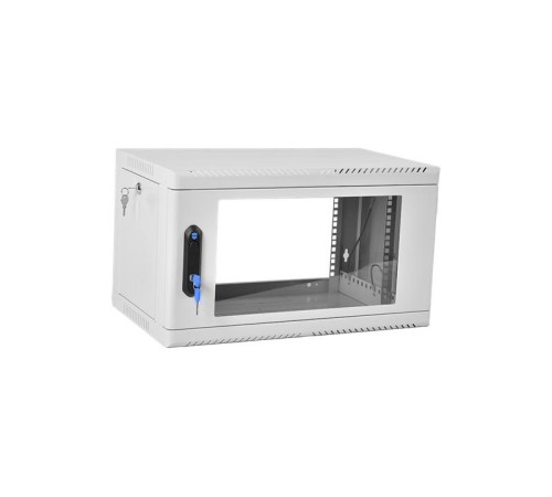 Шкаф ЦМОШкаф телекоммуникационный настенный сварной 6U (600  350) съёмные стенки, дверь стекло