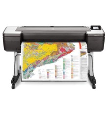 Широкоформатный принтер HP DesignJet T1700 (44",2400x1200dpi, 26spp(A1), 128Gb(virtual), HDD500Gb, host USB type-A/GigEth,stand,sheet feed,1 rollfeed,autocutteTouchScreen, 6 cartridges/3 heads)