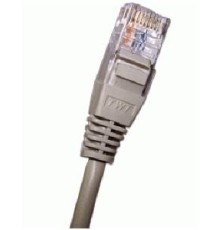 Патч-корд Патч-корд 2-х парный TWT UTP кат.5e, с заливными колпачками, 1.0 м, серый