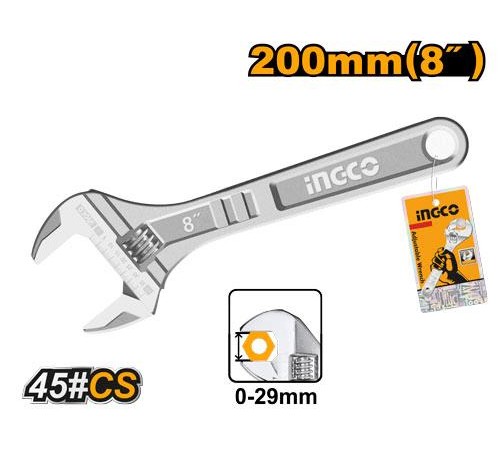 Гаечный ключ разводной Ingco HADW131082 Гаечный ключ разводной Ingco HADW131082