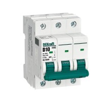 Авт. выкл. без теплозащиты 3P 10А х-ка D 6кА ВА-103M