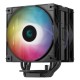 Кулер для процессора DEEPCOOL AG400 DIGITAL PLUS LGA1700/1200/115X/AM5/AM4 (9шт/кор, TDP 220W, PWM, DUAL ARGB Fan 120mm, 4 тепл. трубки, черный) RET (R-AG400-BKADMP-G-1)
