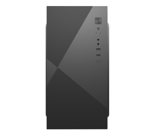 Корпус с блоком питания 450Вт./ Case Forza mATX, 450W, 2xUSB2.0, Black, w/o FAN, 8 cm fan PSU, power cord