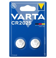 Батарейка CR2025/ Батарейка Varta ELECTRONICS CR2025 BL2 Lithium 3V (6025) (2/20/200) (2 шт.)