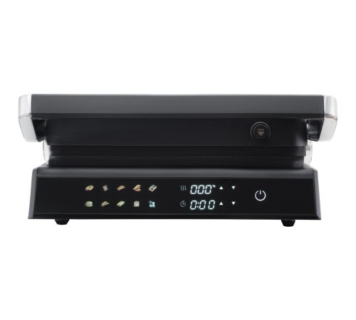 Гриль KORTING/ Гриль KORTING, мощность 2000 Вт, сенсорное управление, цветной дисплей, 10 автоматических программ, раздельная регулировка температуры верхней и нижней панелей, температура от 90 до 230 градусов, таймер, цвет черный