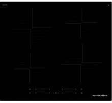 Варочная поверхность Kuppersberg/ Варочная поверхность Kuppersberg, 60 см, индукция, High-Tech, inverter, прямой край, 9 уровней мощности, бустер, Stop and Go, автоматическое отключение, таймер, индикатор остаточного тепла, сенсорное управление, цвет черн