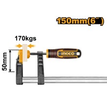 F-образная струбцина  Ingco HFC020501,150мм,170кг