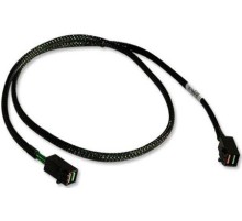 кабель LSI Cable CBL-SFF8643-10M (LSI00405/05-26112-00), SFF8643-SFF8643 Кабель данных MiniSAS, длина 100cm, наконечники: SFF8643(контроллер)-SFF8643(корзина)