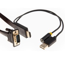 Кабель/ Кабель-переходник HDMI+audio+USB --> VGA_M/M 1,8м Telecom <TA675-1.8M>