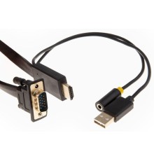 Кабель/ Кабель-переходник HDMI+audio+USB --> VGA_M/M 1,8м Telecom <TA675-1.8M>