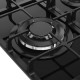 Варочная поверхность MONSHER/ Варочная поверхность MONSHER, газ, High-Tech, 45 см, автоматический электроподжиг, газ-контроль, форсунки под сжиженый газ, SABAF конфорки, чугунные решетки, цвет черный