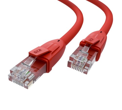 GCR Патч-корд прямой 2.0m UTP кат.6, красный, 24 AWG, ethernet high speed, RJ45, T568B, GCR-52389