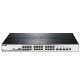 Коммутатор D-Link PROJ Настраиваемый L2+ стекируемый PoE-коммутатор, 24x1000Base-T PoE, 4x10GBase-X SFP+, PoE-бюджет 370 Вт, CLI, консольный порт RJ-45