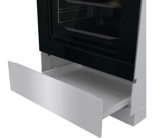 Плита GORENJE/ Тип плиты: электрическая, Тип варочной поверхности: стеклокерамическая, Цвет: нержавеющая сталь, Гриль: Есть, Ширина, см: 60