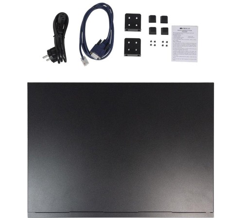 Коммутатор/ Managed L3 Switch 48x1000Base-T PoE, 6x10GBase-X SFP+, PoE Budget 880W, RJ45 Console, 19" w/brackets