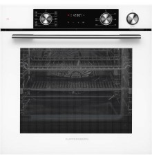 Электрический духовой шкаф Kuppersberg/ 60 см, 80 л, High-Tech, 10 режимов, ПАР, Soft Close, телескопические направляющие, белый цвет