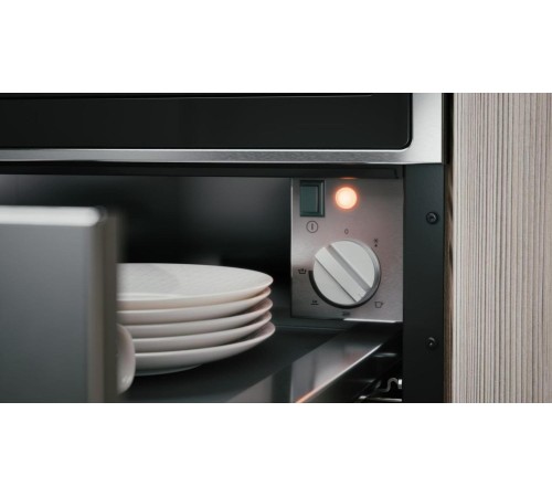 Подогреватель посуды ASKO/ 743388, Подогреватель посуды ASKO, встраиваемый, регулировка температуры 30-80 градусов, воздушная циркуляция, нажимной механизм открывания, телескопические направляющие, дно из нержавеющей стали с резиновой противоскользящей вс