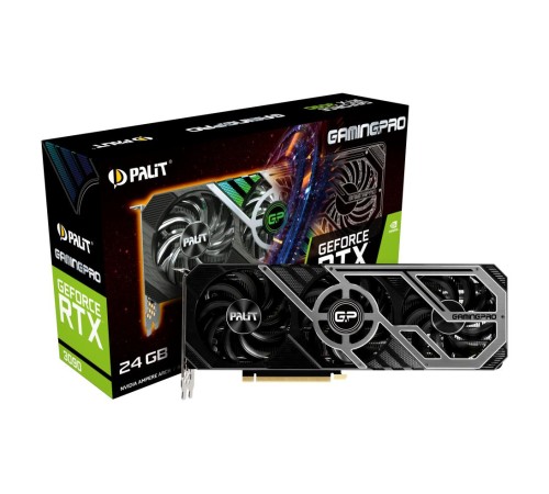 Видеокарта Palit RTX3090 GAMINGPRO 24G GDDR6X 384bit 3-DP HDMI (Вскрытая упаковка) Видеокарта Palit RTX3090 GAMINGPRO 24G GDDR6X 384bit 3-DP HDMI (Вскрытая упаковка)