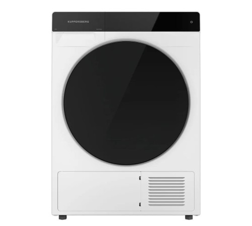 Сушильная машина KUPPERSBERG/ Сушильная машина KUPPERSBERG, High-Tech, загрузка 10 кг, 16 программ, тепловой насос, отсрочка старта, реверс барабана, ультрафиолет, сенсорное управление, блокировка от детей, энергоэффективность А+, цвет белый