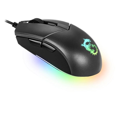 Мышь  проводная Gaming Mouse MSI Clutch GM11, Wired, DPI 5000, symmetrical design, RGB lighting, Black