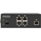 Коммутатор/ OSNOVO Промышленный PoE коммутатор на 6 портов, 4 *10/100Base-T с PoE (до 30W), 1*10/100Base-T,  1*SFP 100Base-X, суммарно PoE до 120W,  БП опционально