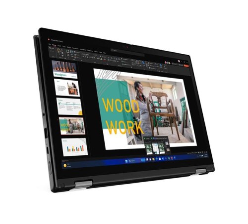 Ноутбук ThinkPad L13 2-in-1 Gen 5 13.3" WUXGA (1920x1200) Touch IPS 300N, Ultra 7 155U, 16GB LPDDR5, 1TB SSD M.2, Intel Graphics,FHD + IR, Wi-Fi 6,BT, FPR, KB Ru Eng, Pen, 4-Cell, 65W, Win11 PRO Eng, 1Y