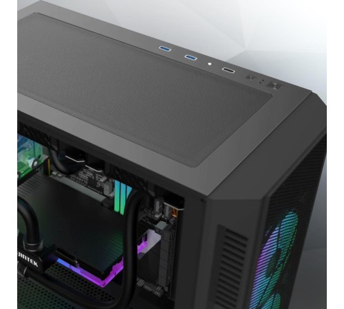 Корпус без блока питания/ Case Raijintek ARCADIA III-MS4, Midi-Tower, TG, 4x120mm ARGB, 1xUSB-A 3.0 + 2xUSB 2.0, ATX, mATX, mITX Black Корпус без блока питания/ Case Raijintek ARCADIA III-MS4, Midi-Tower, TG, 4x120mm ARGB, 1xUSB-A 3.0 + 2xUSB 2.0, ATX, mATX, mITX Black