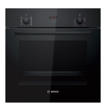 Встраиваемая электрическая духовка BOSCH Serie 2, духовой шкаф, черный, класс энергоэффективности А, 7 режимов, 3-х слойное остекление, LED-дисплей, утапливаемые переключатели, галогенное освещение, проволочные направляющие, сделано в Турции,
