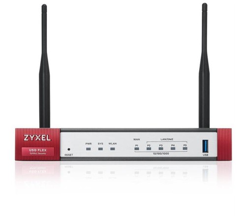 Межсетевой экран Межсетевой экран Zyxel USG FLEX 50AX, 1xWAN GE, 4xLAN/DMZ GE, Wi-Fi 6 (AX1800), 1xUSB3.0, NebulaFlex **