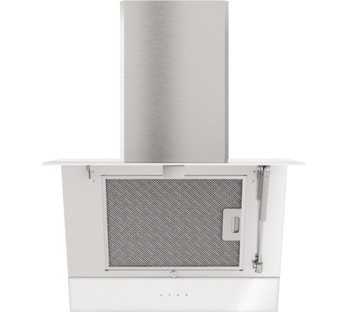 Вытяжка Franke/ Best, Вытяжка наклонная TEMPER 50 WH/SS, 50 см, 1000 м3/ч, сенсорное управление, LED освещение, 62 дБ, Угольный фильтр Ф-09 (опция), Основной цвет белый, Фальштруба нержавеющая сталь