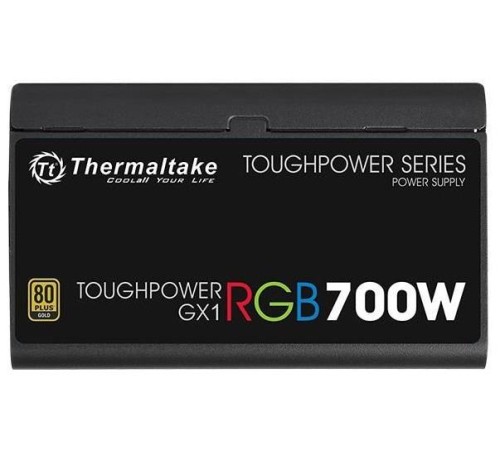 блок питания Thermaltake Toughpower GX1 RGB, 700W 80+ gold (24+4+4pin) APFC 120mm fan color LED блок питания Thermaltake Toughpower GX1 RGB, 700W 80+ gold (24+4+4pin) APFC 120mm fan color LED