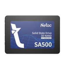 SSD накопитель Netac SSD SA500 1TB 2.5 SATAIII 3D NAND, R/W up to 530/475MB/s, TBW 480TB, 3y wty