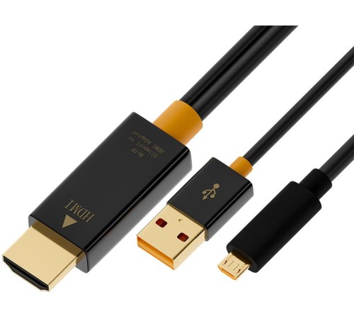 Greenconnect Кабель-адаптер MHL 2.0m microB 5pin + AM в HDMI 2.0 Greenconnect Кабель-адаптер MHL 2.0m microB 5pin + AM в HDMI 2.0